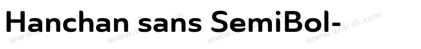 Hanchan sans SemiBol字体转换